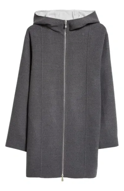 Eleventy Micron Double Face Wool Coat In Gray