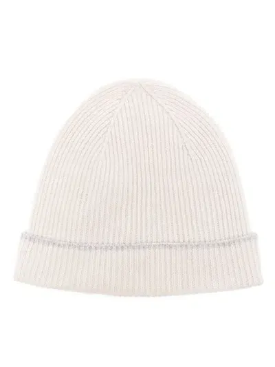 Eleventy Ribbed-knit Beanie In Neutrals