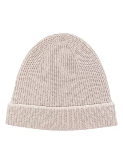 Eleventy Gerippte Beanie In Nude