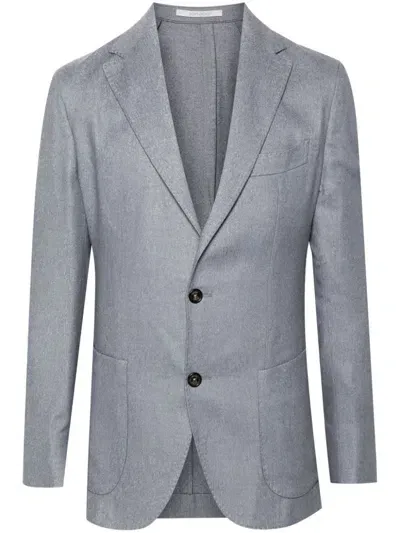 Eleventy Single-breasted Blazer In Blue