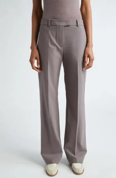 Eleventy Straight Leg Stretch Virgin Wool Trousers In Viola