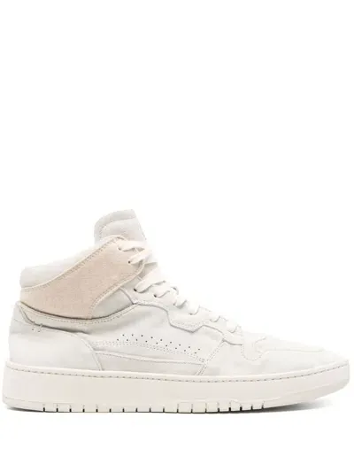 Eleventy High-top-sneakers Aus Wildleder In Nude