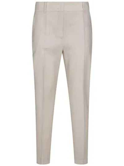 Eleventy Tapered Trousers In Neutrals