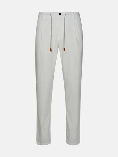 Eleventy White Cotton Pants