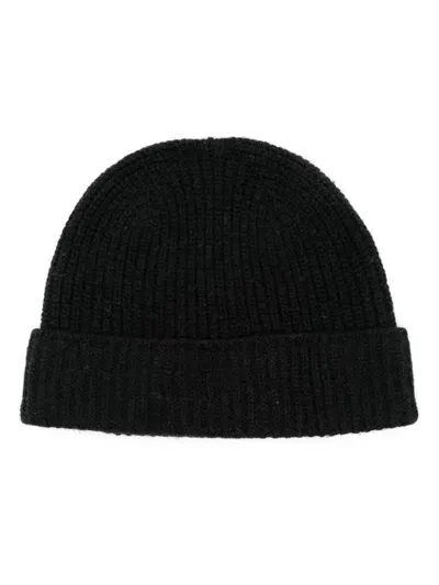 Eleventy Wool Beanie In Black