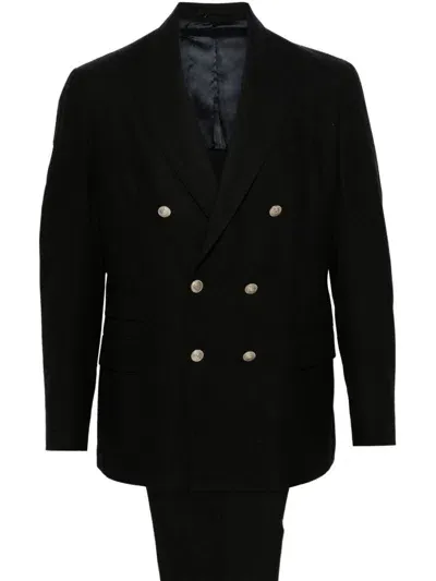 Eleventy Wool Suit In Black