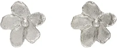 Elhanati Silver Conie Vallese Edition Small Flower Earrings In 925 Silver