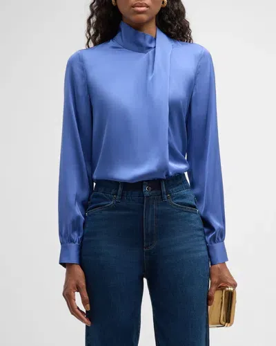 Elie Tahari Ellie Tahari The Jaden Blouse In Paris Blue