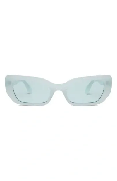 Elisa Johnson Cookie 54mm Cat Eye Sunglasses In Mint Blue