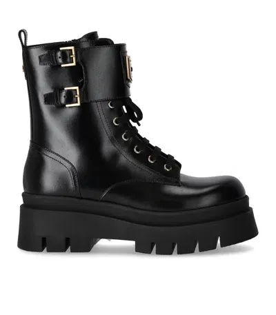 Elisabetta Franchi Black Combat Boot