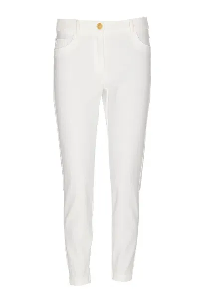 Elisabetta Franchi Pants In Yellow Cream