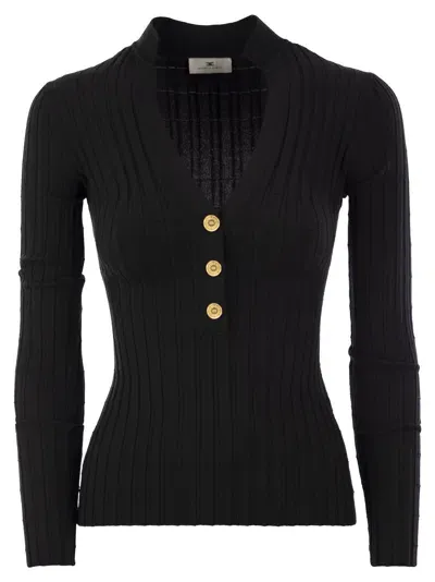 Elisabetta Franchi Sweater  Woman Color Black In Schwarz