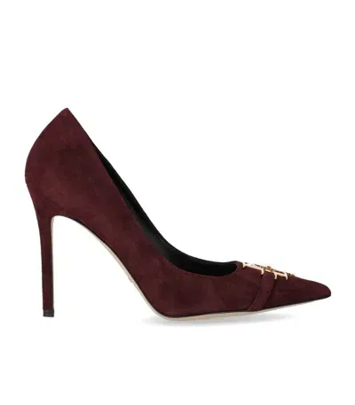 Elisabetta Franchi Logo Plaque Pumps In Red