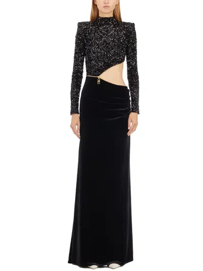 Elisabetta Franchi Sequin In Black