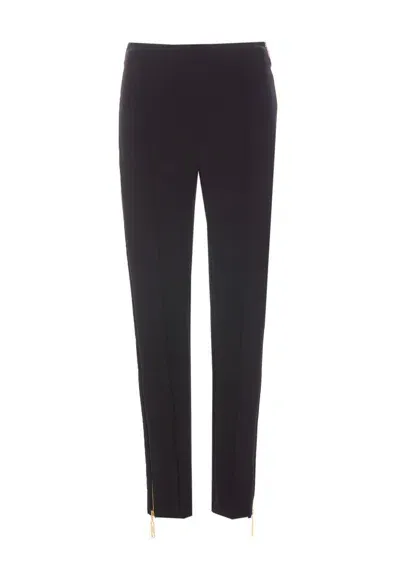 Elisabetta Franchi Stretch Crepe Zip In Negro