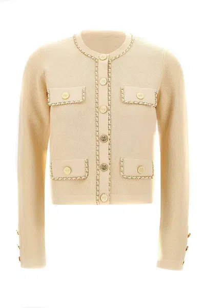 Elisabetta Franchi Sweaters In Beige