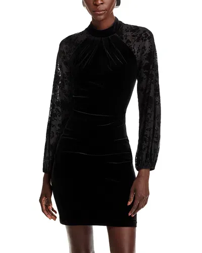 Eliza J Velvet Dress In Black