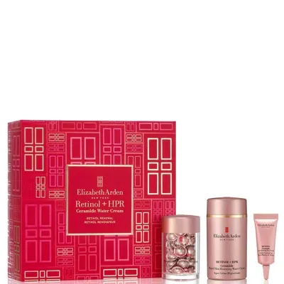 Elizabeth Arden Retinol Renewal Retinol + Hpr Ceramide Water Cream 3-piece Gift Set (worth £144) In White