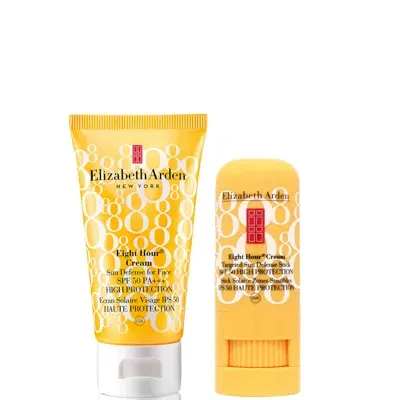 Elizabeth Arden Travel Essentials Eight Hour Cream Sun Defense Lotion And Stick Spf50 Pa+++ In Yellow