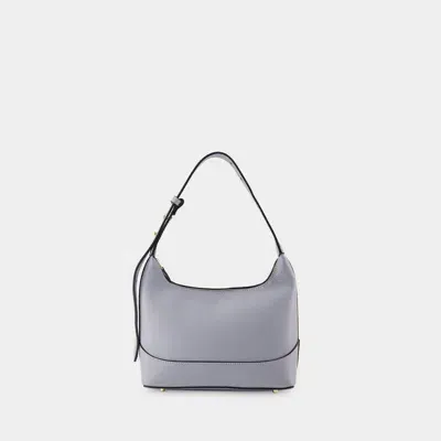 Elleme Loop Pebbled Zipped Hobo Bag In Blue