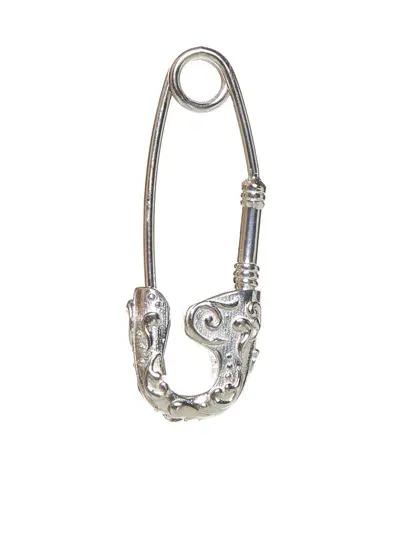 Emanuele Bicocchi Arabesque Pin Single Earring In Silver