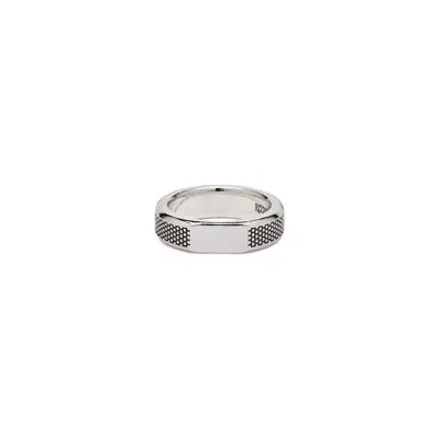 Emanuele Bicocchi Dotted Band Ring In Silver