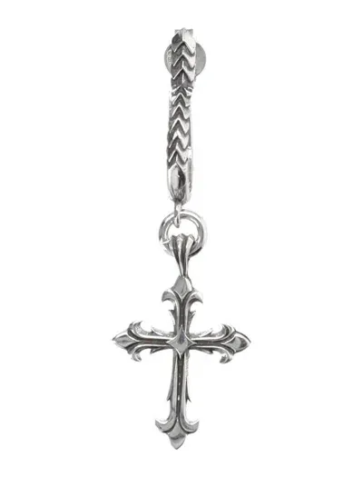 Emanuele Bicocchi Earring Cross In Silver