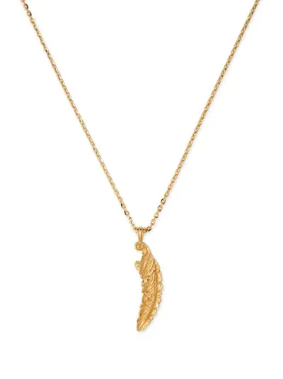 Emanuele Bicocchi Piuma Pendant Necklace In Gold