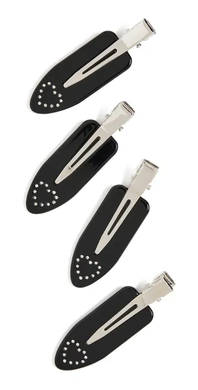 Emi Jay Popstar Clip Set Of 4 Amour Noir