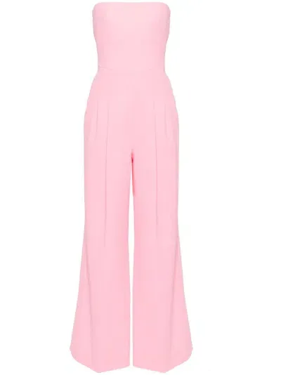 Emilia Wickstead Marcie Jumpsuit Mit Weitem Bein In Pink