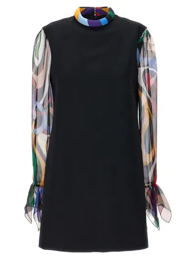 Emilio Pucci Marmo Dresses In Multi