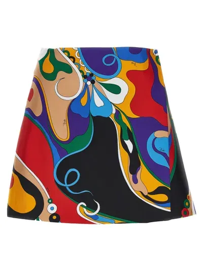 Emilio Pucci Orchidee Skirts In Multi