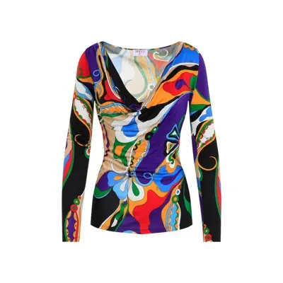 Emilio Pucci Tops In Multicolour