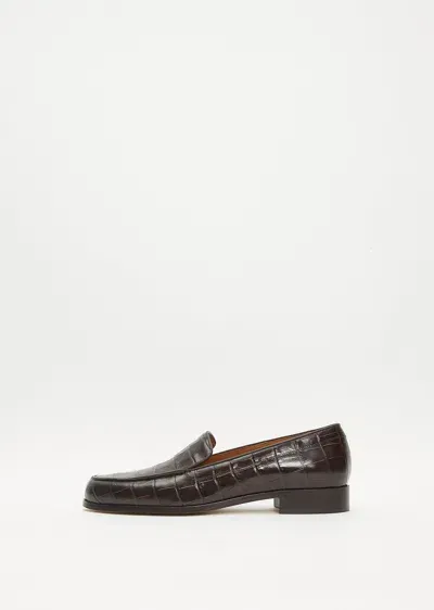 Emme Parsons Danielle Loafer In Espresso Croco