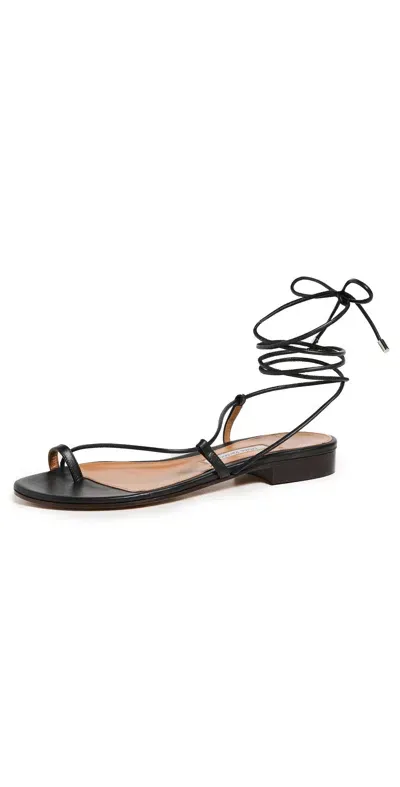 Emme Parsons Susan Leather Sandals In Black Nappa