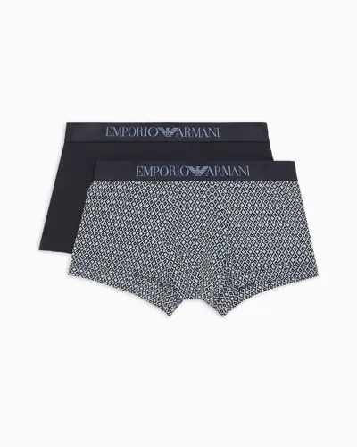 Emporio Armani 2er-pack Eng Anliegende Boxershorts Mit Print Im Mustermix In Animal Print