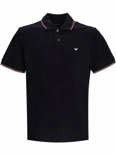 Emporio Armani 8 N1 Fb3 Man T Shirt And Polo In Black