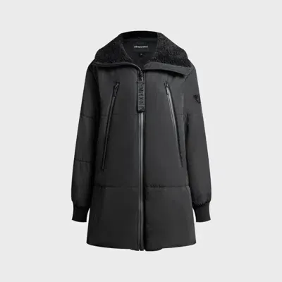 Emporio Armani Zip-up Padded Coat In Black