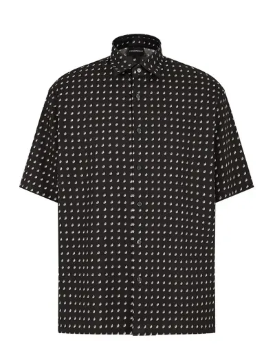 Emporio Armani Logo-print Satin Shirt