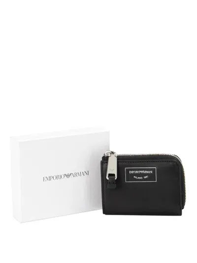 Emporio Armani Black Leather Wallet