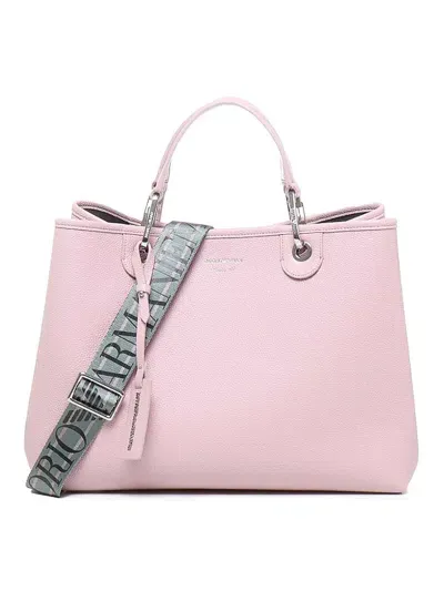 Emporio Armani Medium Myea Tote Bag In Pink