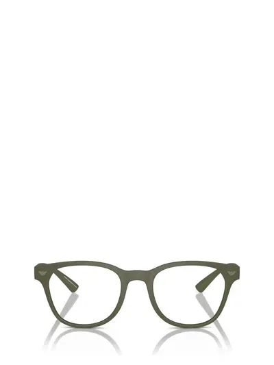 Emporio Armani Eyeglasses In Matte Green