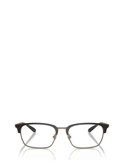 Emporio Armani Eyeglasses In Shiny Brown / Matte Pink Gold