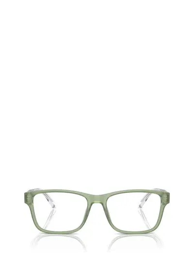 Emporio Armani Eyeglasses In Shiny Opaline Green