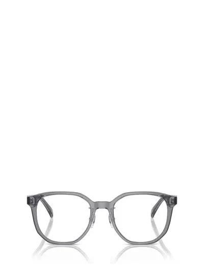 Emporio Armani Eyeglasses In Shiny Transparent Grey