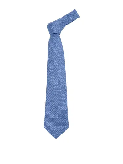 Emporio Armani Fantasy Print Tie In Azul Claro