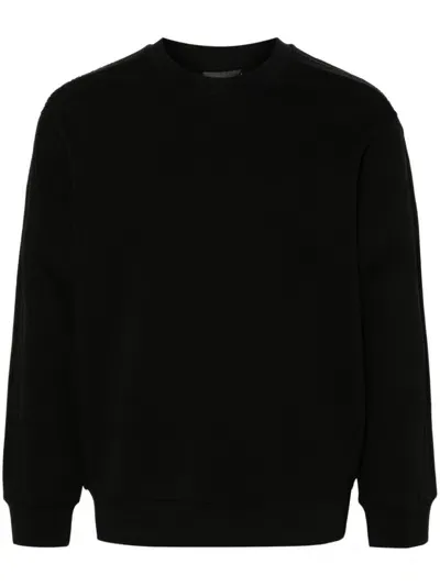 Emporio Armani Logo-embossed Sweatshirt In Black