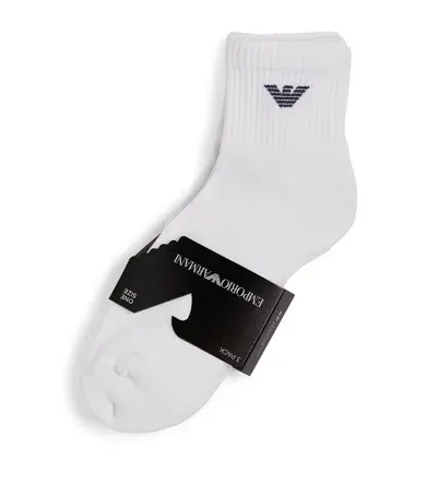 Emporio Armani Logo Socks In White