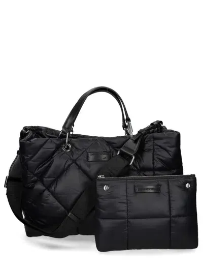 Emporio Armani Medium Myea Tote Bag In Black