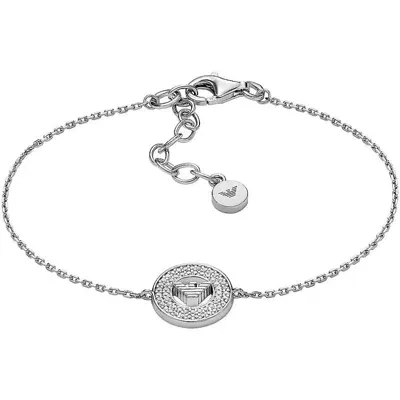 Emporio Armani Woman Bracelet Silver Size - 925/1000 Silver, Crystal